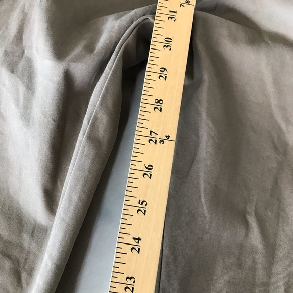 Reyn Spooner Khaki Pants Men Size Large Brown Tie Waist Mid Rise Straight Leg - Picture 8 of 16